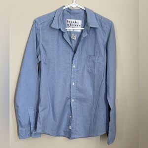 Frank & Eileen “Barry” 100% cotton tailored button up shirt.  Sz Large